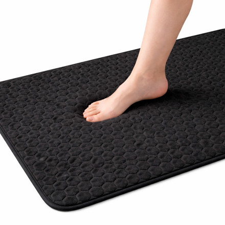 Imagen de ALFOMBRA Baño Foam Negro 45x75cm