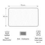 Imagen de ALFOMBRA Baño Foam Blanca 45x75cm