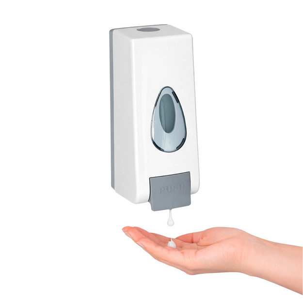 Imagen de Dispensador Jabon Líquido Blanco 600ml 9x9x22cm H