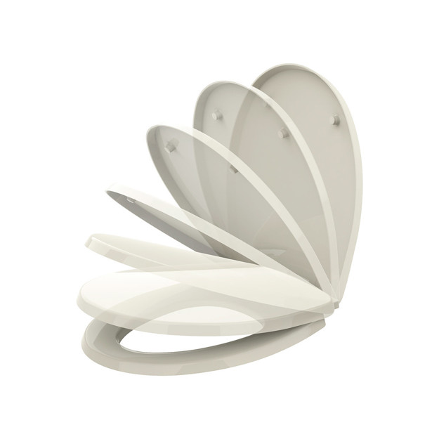 Imagen de TAPA W.C. Melamina Universal Hueso Cierre Soft