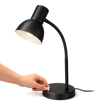 Imagen de Lámpara de Escritorio Flexible 1 Luz E27 Negra