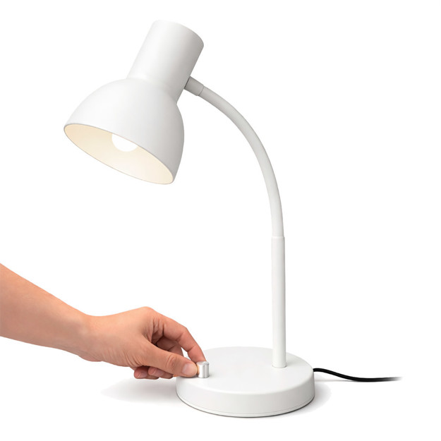 Imagen de Lámpara de Escritorio Flexible 1 Luz E27 Blanca