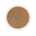 Imagen de Individual Rústico Fibra Natural y Bordado Ø40cm