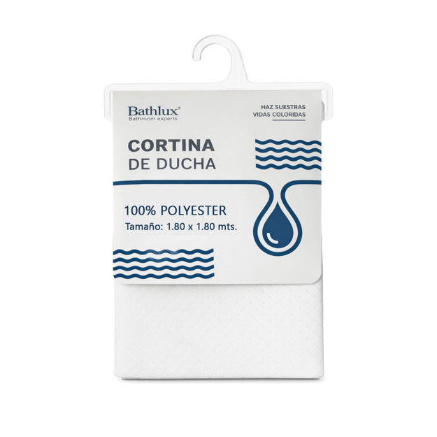 Imagen de Cortina Premium Teflón Blanca 180x180cm