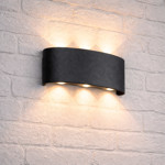 Imagen de Aplique LED Bidireccional 6w Cálido Yoko Negro 16.5x4x8cm H