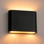 Imagen de Aplique LED Bidireccional 6w Cálido Lennon Negro 11x3x9cm H