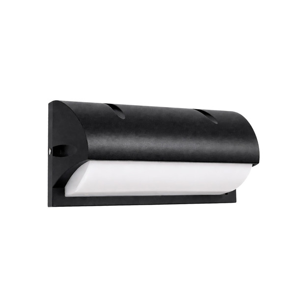 Imagen de Aplique LED 16w Cálido Curvo Negro 26x12x12.5cm H