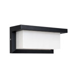 Imagen de Aplique LED 16w Cálido Rectangular Negro 25.5x12x12.5cm H