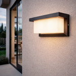 Imagen de Aplique LED 16w Cálido Rectangular Negro 25.5x12x12.5cm H