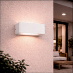 Imagen de Aplique LED 6w Cálido Tauro Blanco 20x10x8cm H