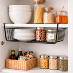 Imagen de Organizador Canasto Aereo Negro 40.5x25x14cm H