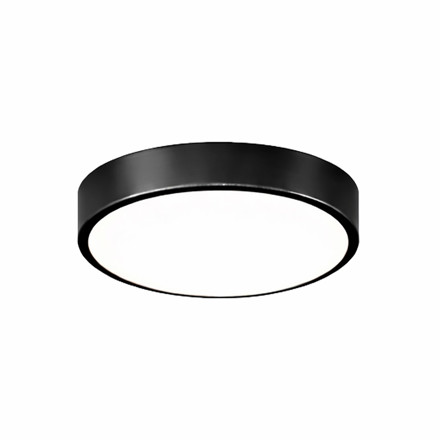 Imagen de PLAFON LED 12w Flat negro Ø23cm