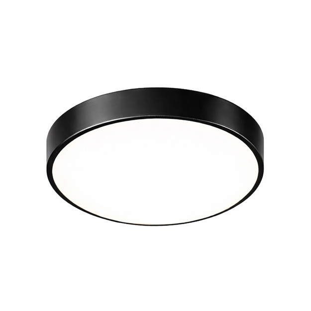 Imagen de PLAFON LED 18w Flat Negro Ø30cm