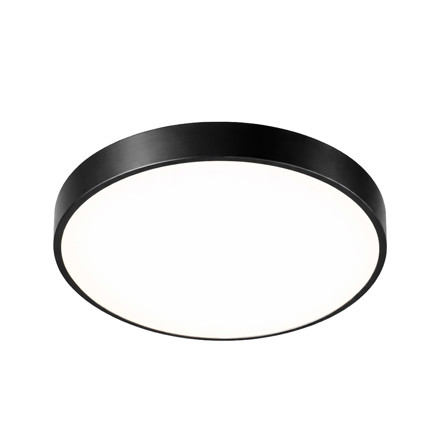 Imagen de PLAFON LED 24w Flat Negro Ø40cm