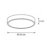 Imagen de PLAFON LED 12w Flat Blanco Ø23cm