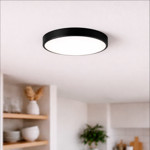 Imagen de PLAFON LED 24w Flat Negro Ø40cm