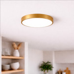 Imagen de PLAFON LED 24w Flat Oro Ø40cm