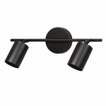 Imagen de Spot 2 Luces Gu10 Canon Negro