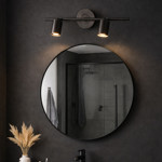 Imagen de Spot 2 Luces Gu10 Canon Negro