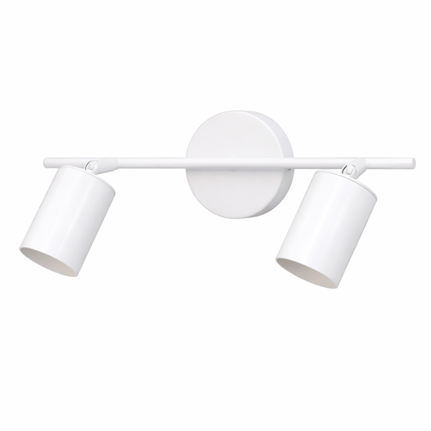 Imagen de Spot 2 Luces Gu10 Canon Blanco