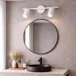 Imagen de Spot 2 Luces Gu10 Canon Blanco