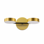 Imagen de Aplique 2 LED 10w Cálido  Glam Oro Mate