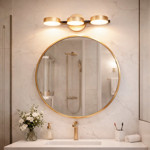 Imagen de Aplique 3 Luces LED 15w Cálido Glam Oro Mate