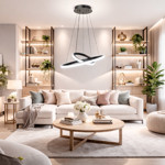 Imagen de Colgante LED 35w Ring Negro 3 Tonalidades Ø20/40cm