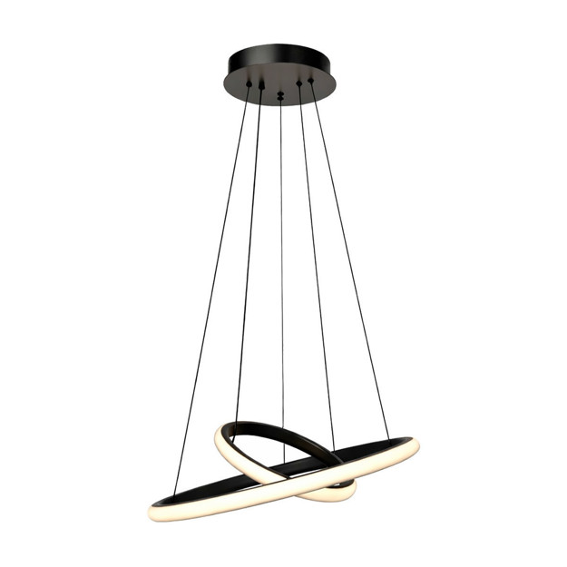 Imagen de Colgante LED 35w Ring Negro 3 Tonalidades Ø20/40cm