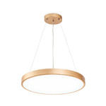 Imagen de Colgante LED 30w Flat Oro Mate 3 Tonalidades Ø50x5cm H