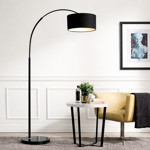Imagen de Lampara de Pie Arco Negro 185cm H