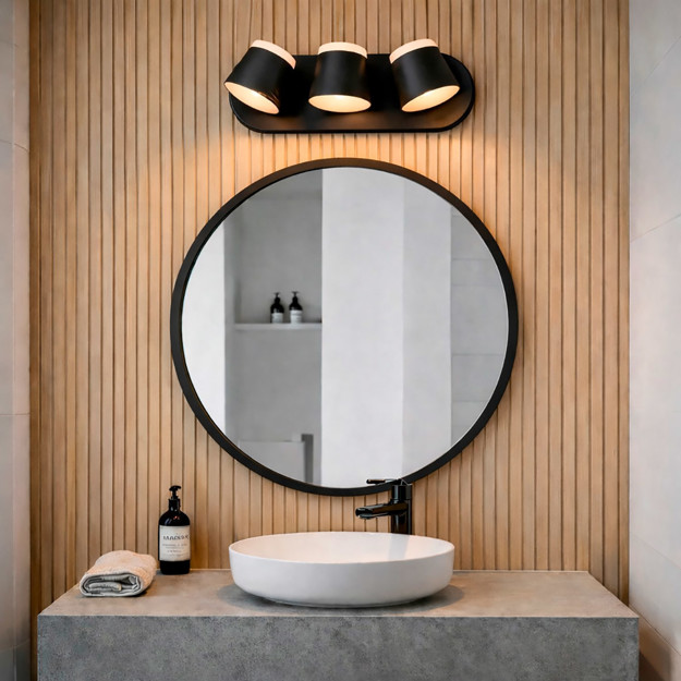 Imagen de Spot 3 Luces LED 30w Cálido  Tosca Negro 38x10x13cm Prof