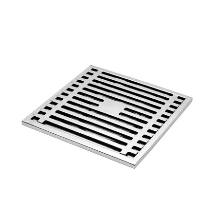 Imagen de Rejilla Desagüe Cromada 15x15cm c/Válvula anti-olor