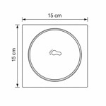 Imagen de Rejilla Ciega TipTop Cromada 15x15cm