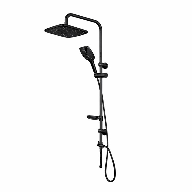 Imagen de PANEL Barral Columna NEGRO con Telefono y Roseta 1m