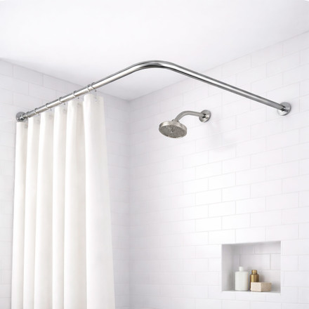 Imagen de Barral Curvo Extensible Acero 90-130cm