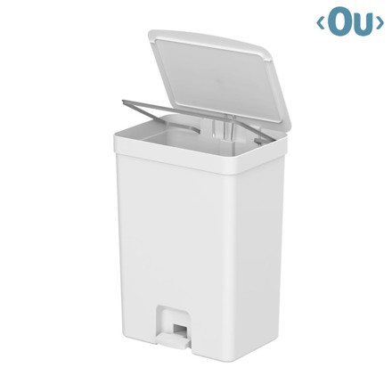 Imagen de Cesto de Residuos con Pedal 30L BLANCO Ou TRIUM