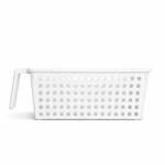 Imagen de CANASTO Calado c/Manija Blanco 32x16.5x14cm