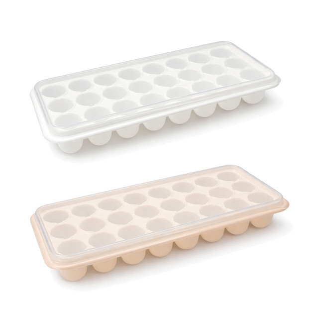 Imagen de CUBETERA con Tapa x 24 Plastica Colores 27x11.5x4cm