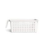 Imagen de CANASTO Calado c/Manija Blanco 34x22x14cm