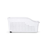 Imagen de CANASTO Calado c/Ruedas Blanco 37.3x13x20cm