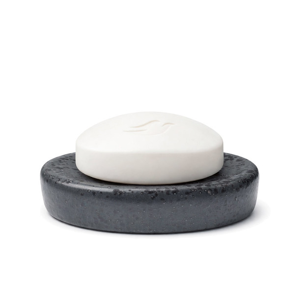 Imagen de Jabonera Negra Cerámica 12.5x9x3cm H