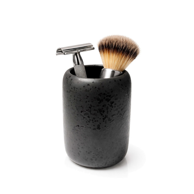 Imagen de Vaso Negro Cerámica Ø7x10cm H