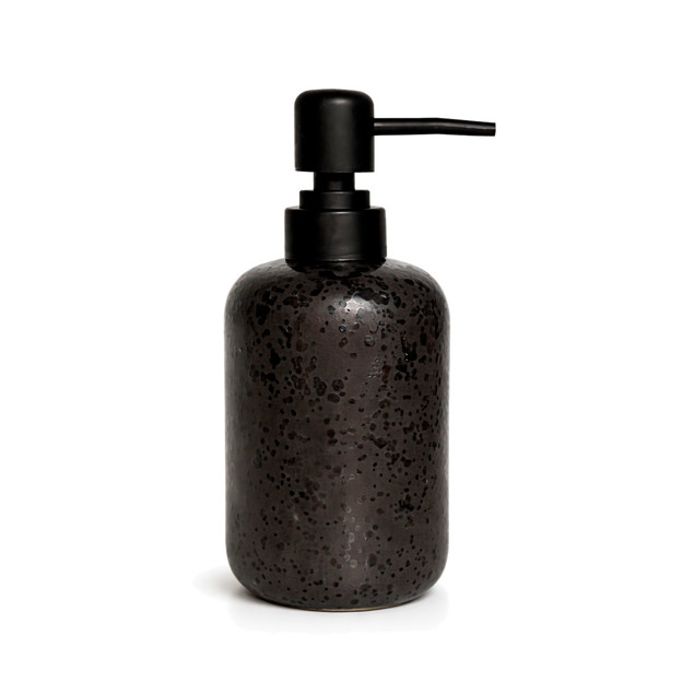 Imagen de Dispensador Negro Cerámica Ø7.5x18cm H