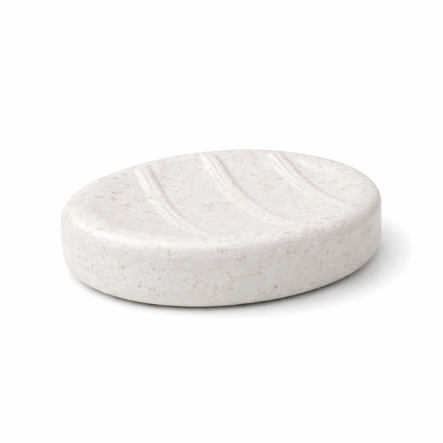 Imagen de Jabonera Blanca Cerámica 12.5x9x3cm H