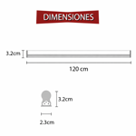 Imagen de ARTEFACTO Led T5 18w Calida Regleta DENSE 1.20cm