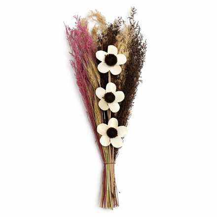 Imagen de Ramo Decorativo Flores Secas D3 60cm