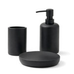 Imagen de Set de Baño 3 Piezas Carbono Polyresina Negro
