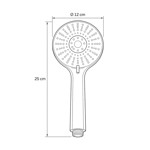 Imagen de Ducha Teléfono Grande Regulable Ø12 / Largo: 25cm