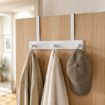 Imagen de Perchero para Puerta 3 Ganchos Blanco 23x3.5x18.5cm H